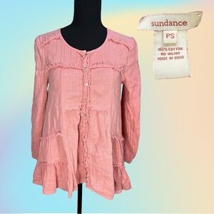 Pinkish Coral SUNDACE Petite Long Sleeve Blouse/Tunic Sz PS